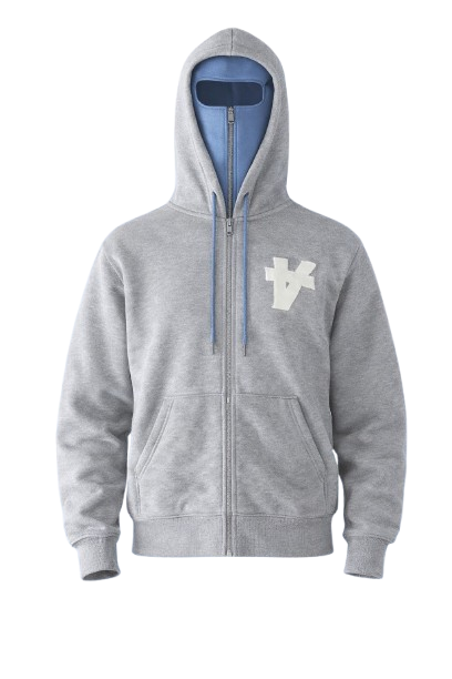 Balaclava Hoodie Blue/Grey